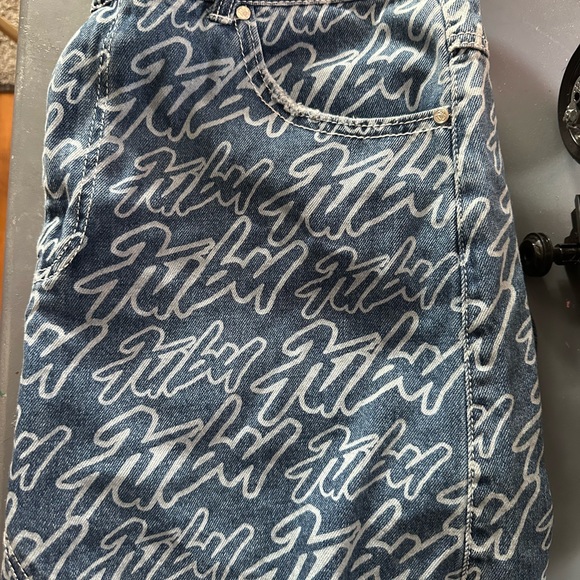 FuBu X forever 21 Jean mini skirt SOLD - Picture 4 of 5